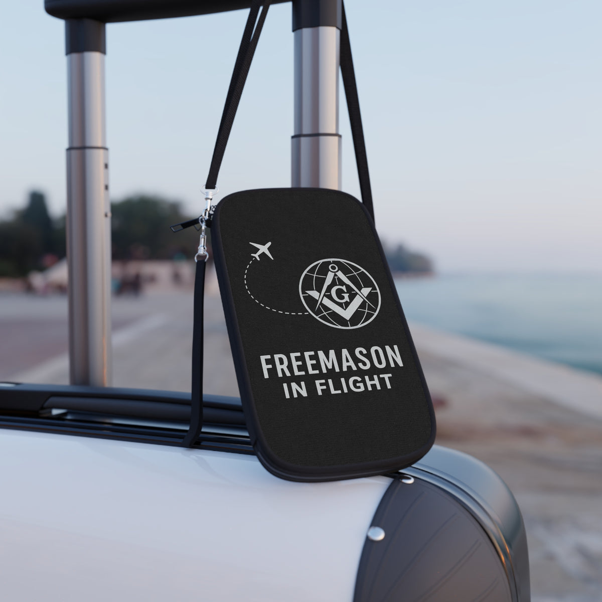 Master Mason Blue Lodge Passport Wallet - Freemason In Flight Storage Pockets - Bricks Masons