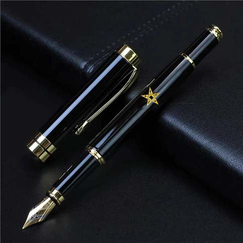 OES Pen - Black & Gold - Bricks Masons