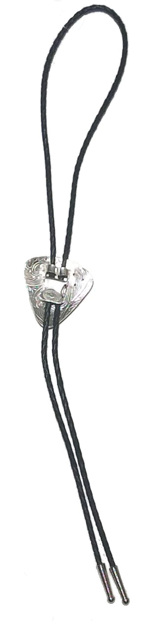 Master Mason Blue Lodge Bolo Tie -Sterling Silver Plated Square & Compass