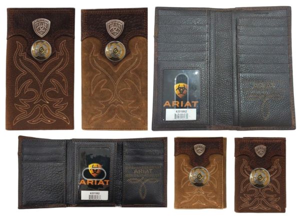 Master Mason Blue Lodge Wallet - Ariat Premium Shield