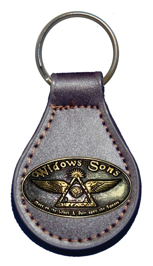 Widows Sons Keychain - Brown Leather
