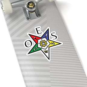 OES Sticker Decal - Kiss-Cut Colorful OES Star - Bricks Masons