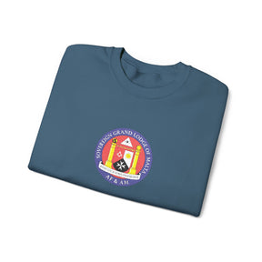 Malta Jurisdiction Sweatshirt - Crewneck Embroidered Emblem - Bricks Masons