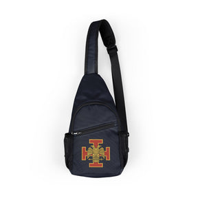 33rd Degree Scottish Rite Crossbody Bag - Red Cross With Gold Eagle Wings Down - Bricks Masons