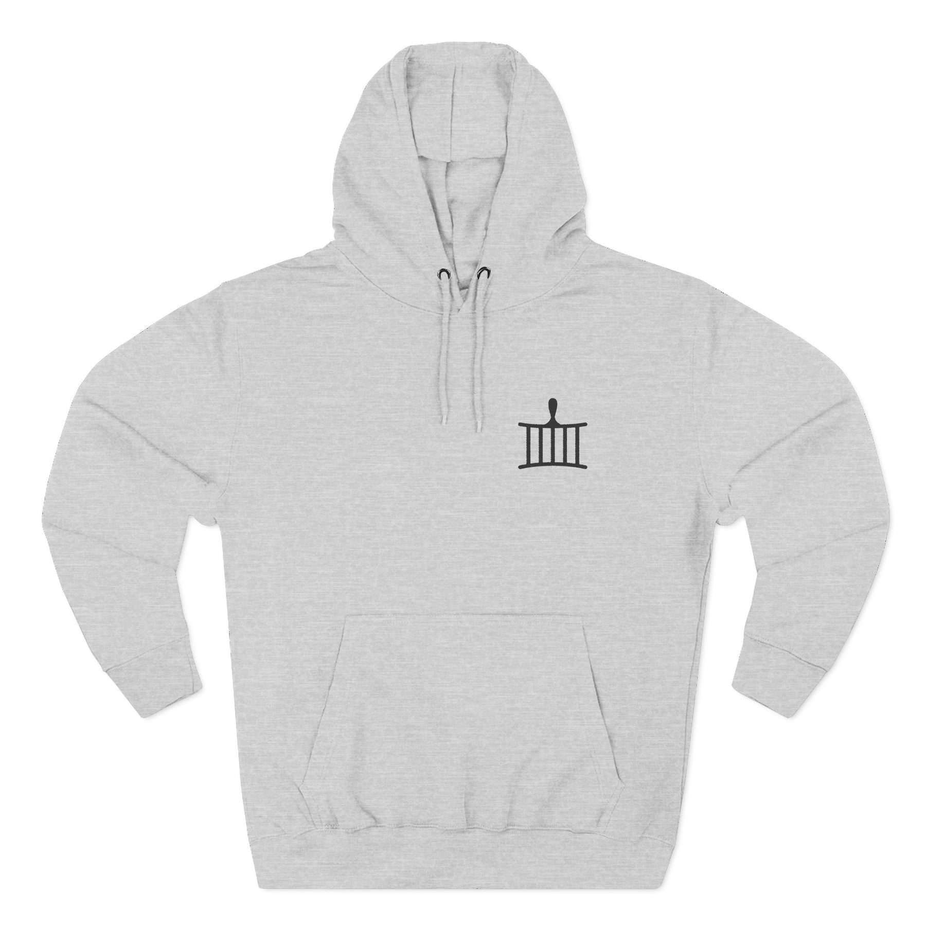 St. Lawrence The Martyr Hoodie - Stitched Front Insignia - Bricks Masons