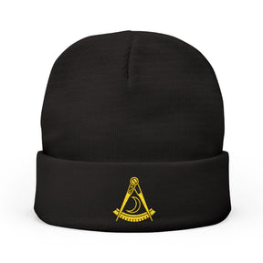 District Deputy Grand Master Blue Lodge Beanie - Knit Embroidery Various Colors - Bricks Masons