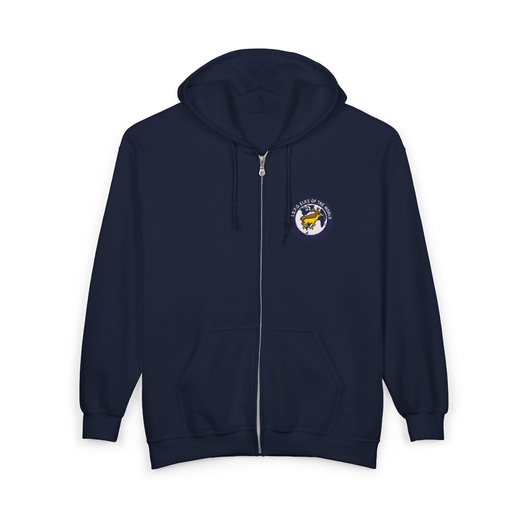 Elks of the World Hoodie - Zip Up Jacket Everyday Style - Bricks Masons