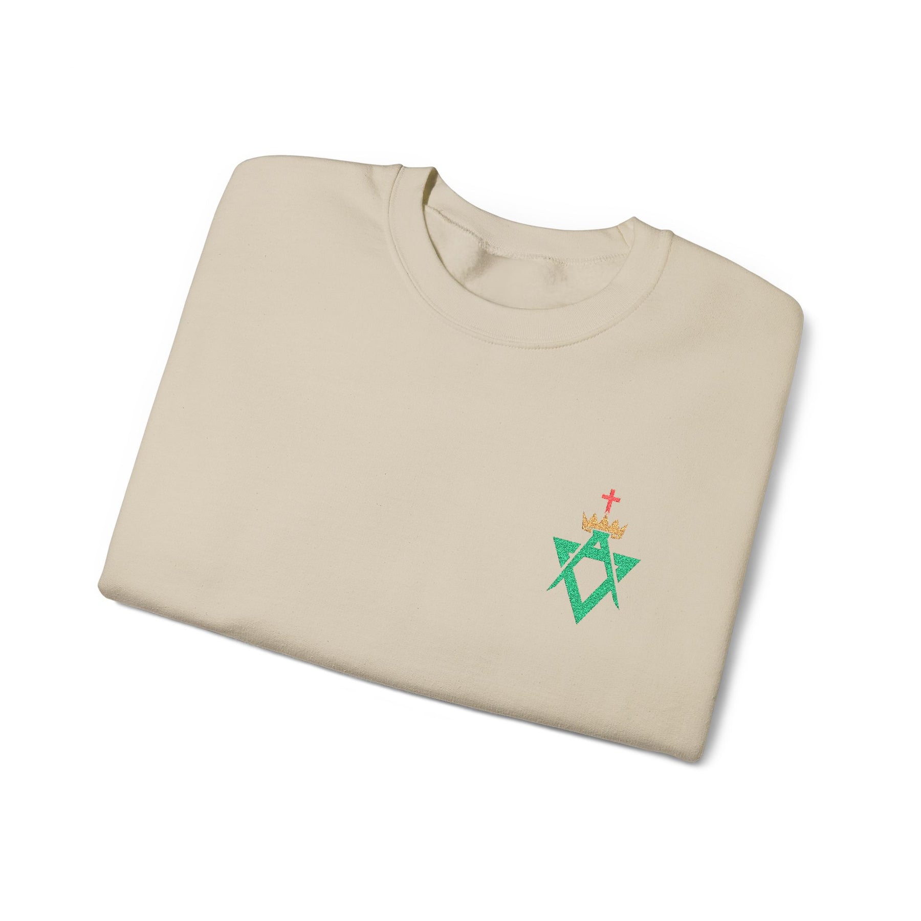 Allied Masonic Degrees Sweatshirt - Crewneck Front Embroidery - Bricks Masons