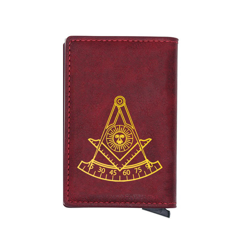 Past Master Blue Lodge California Regulation Wallet - Various Colors - Bricks Masons