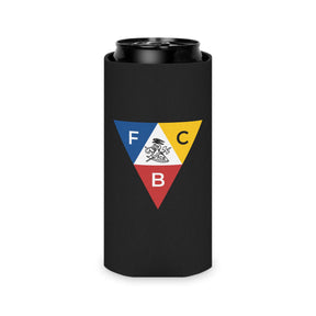 Knights of Pythias Can Cooler - Black Polyester Exterior - Bricks Masons