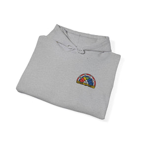 International Order of The Rainbow For Girls Hoodie - Soft Cotton Poly Blend Front Embroidery - Bricks Masons