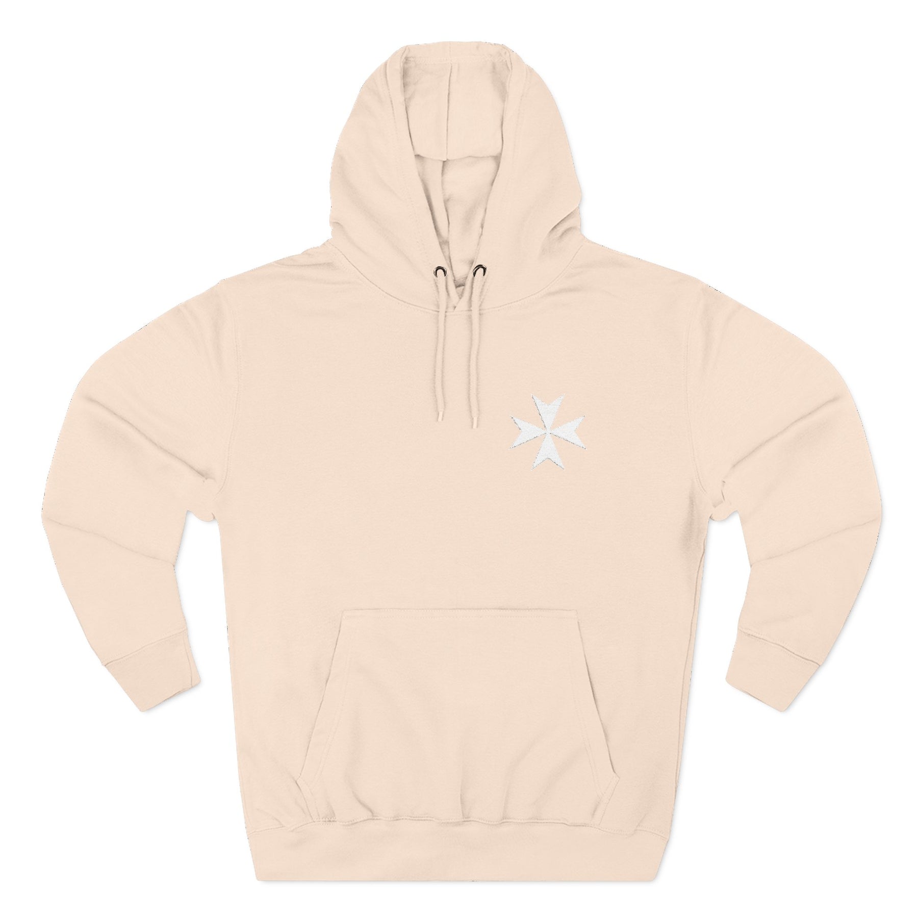 Order of Saint Lazarus Hoodie - Embroidered Chest Logo - Bricks Masons