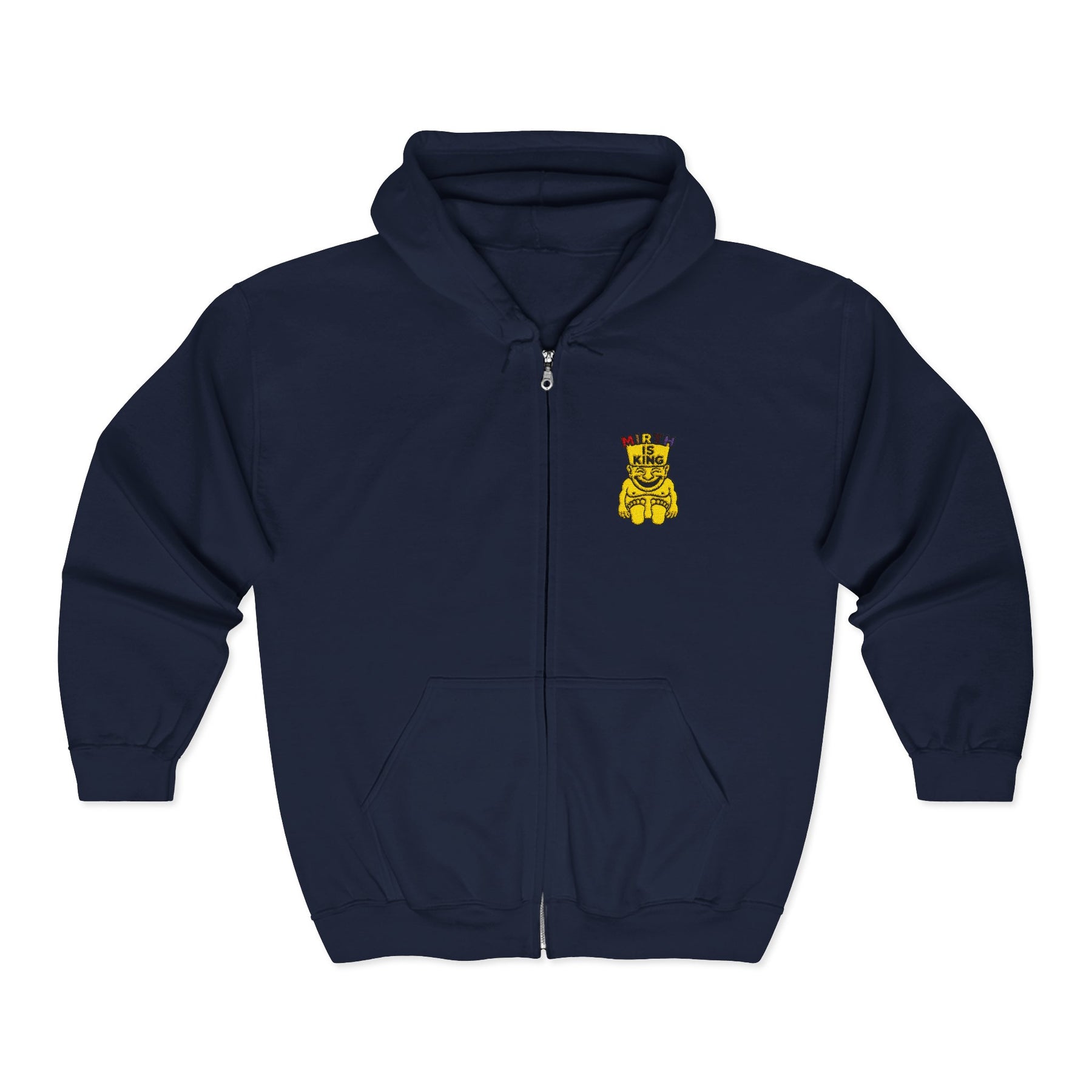 Royal Order of Jesters Hoodie - Zip Up Jacket with Emblem Embroidery - Bricks Masons