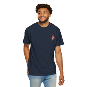 Master Mason Blue Lodge Canada Jurisdiction T-Shirt - Garment-Dyed Tee Various Colors - Bricks Masons