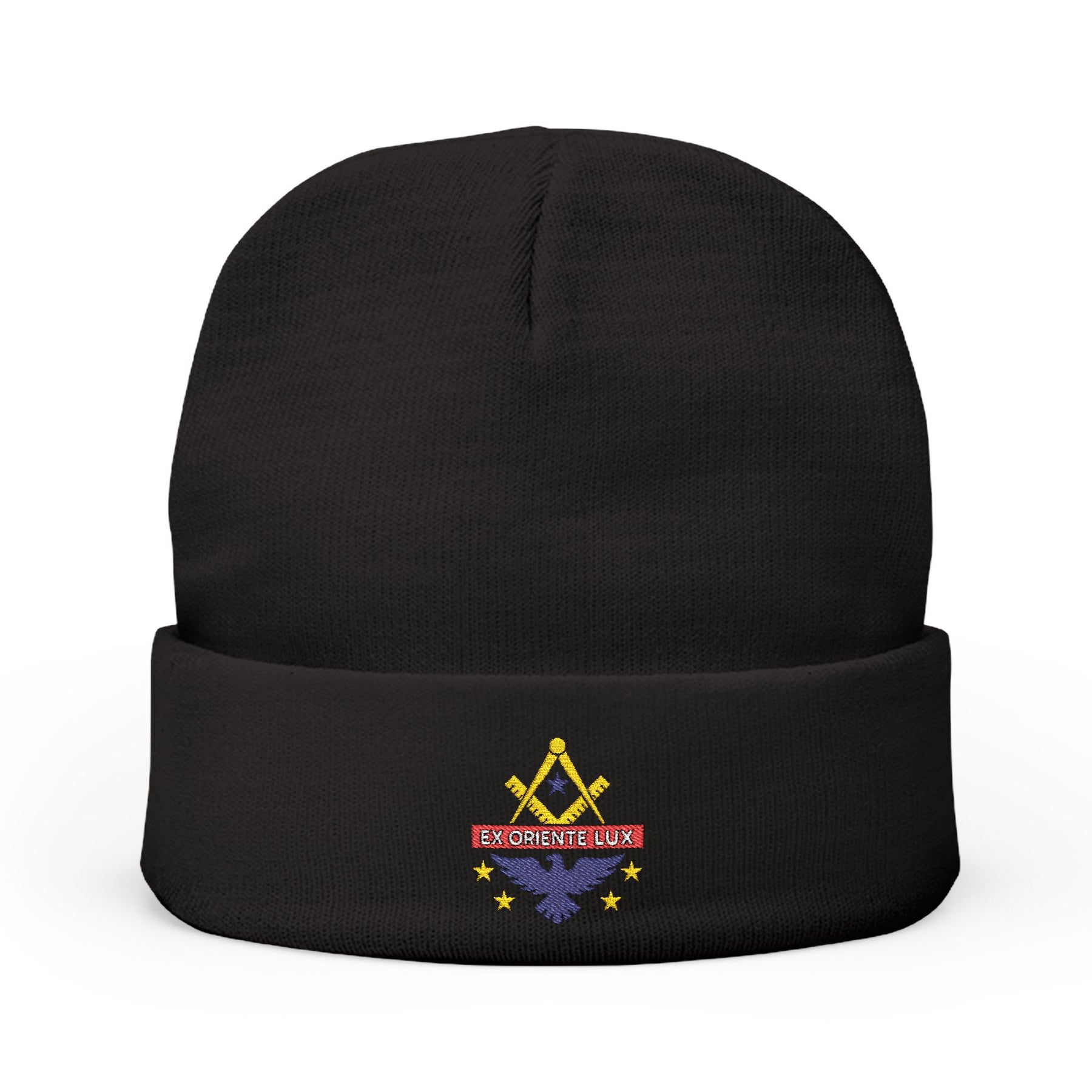 National Sojourners Beanie - Knit Embroidery Emblem - Bricks Masons
