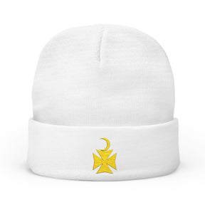 Knights of Constantinople Beanie - Knit Embroidery Various Colors - Bricks Masons