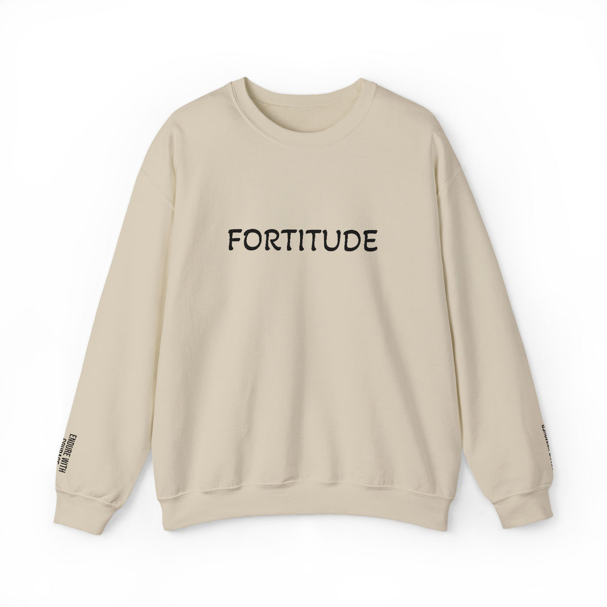 Entered Apprentice Blue Lodge Sweatshirt - Fortitude Front & Sleeves Embroidery - Bricks Masons
