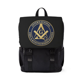 International Masons Backpack - Black & Blue Resistant Fabric - Bricks Masons