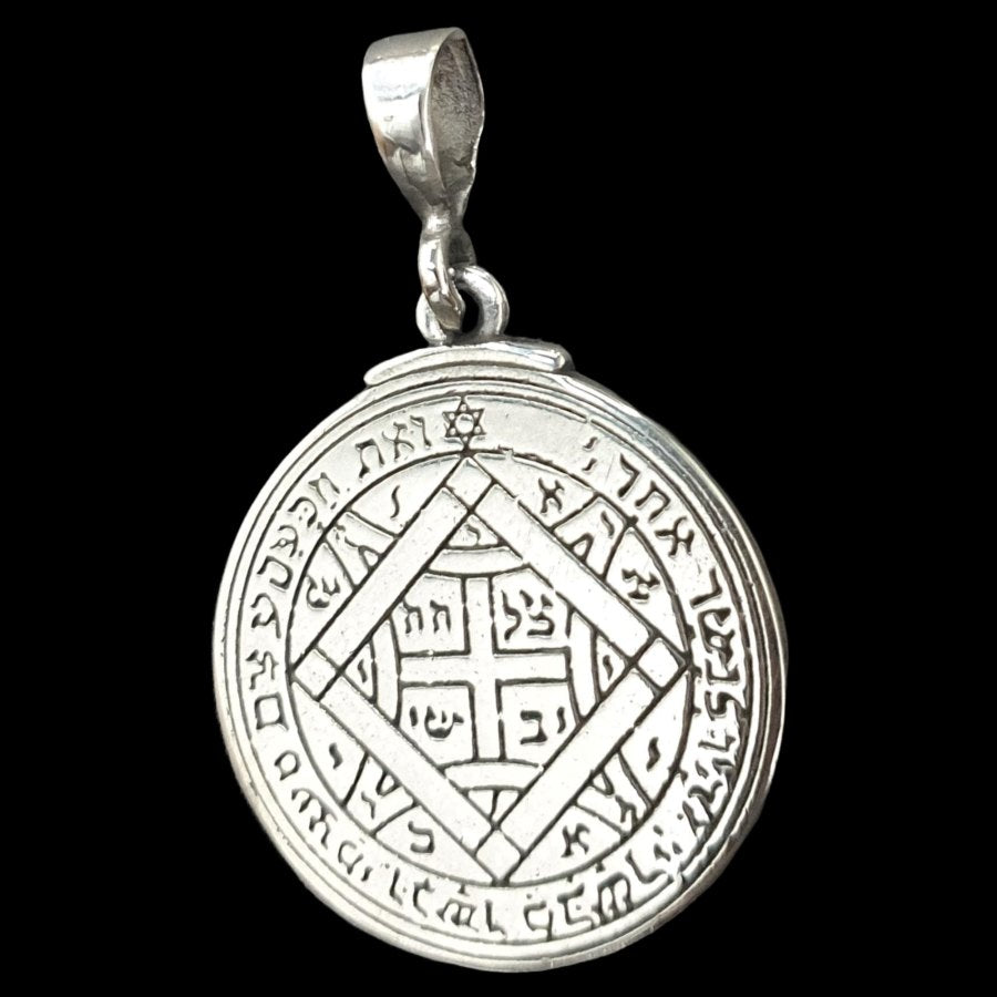 Solomon's Fifth Pentacle of Venus Pendant, Silver, 3 cm, Art. 1206 - Bricks Masons