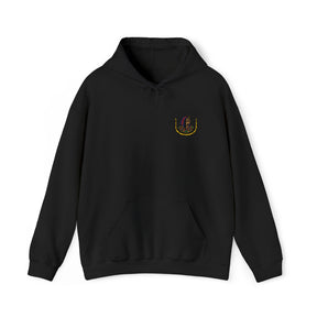 DOI Hoodie - Soft Cotton Poly Blend Front Stitch Detail - Bricks Masons