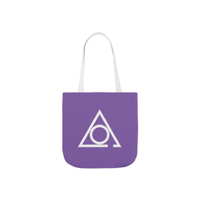 LOCOP Tote Bag - Purple & White Polyester - Bricks Masons