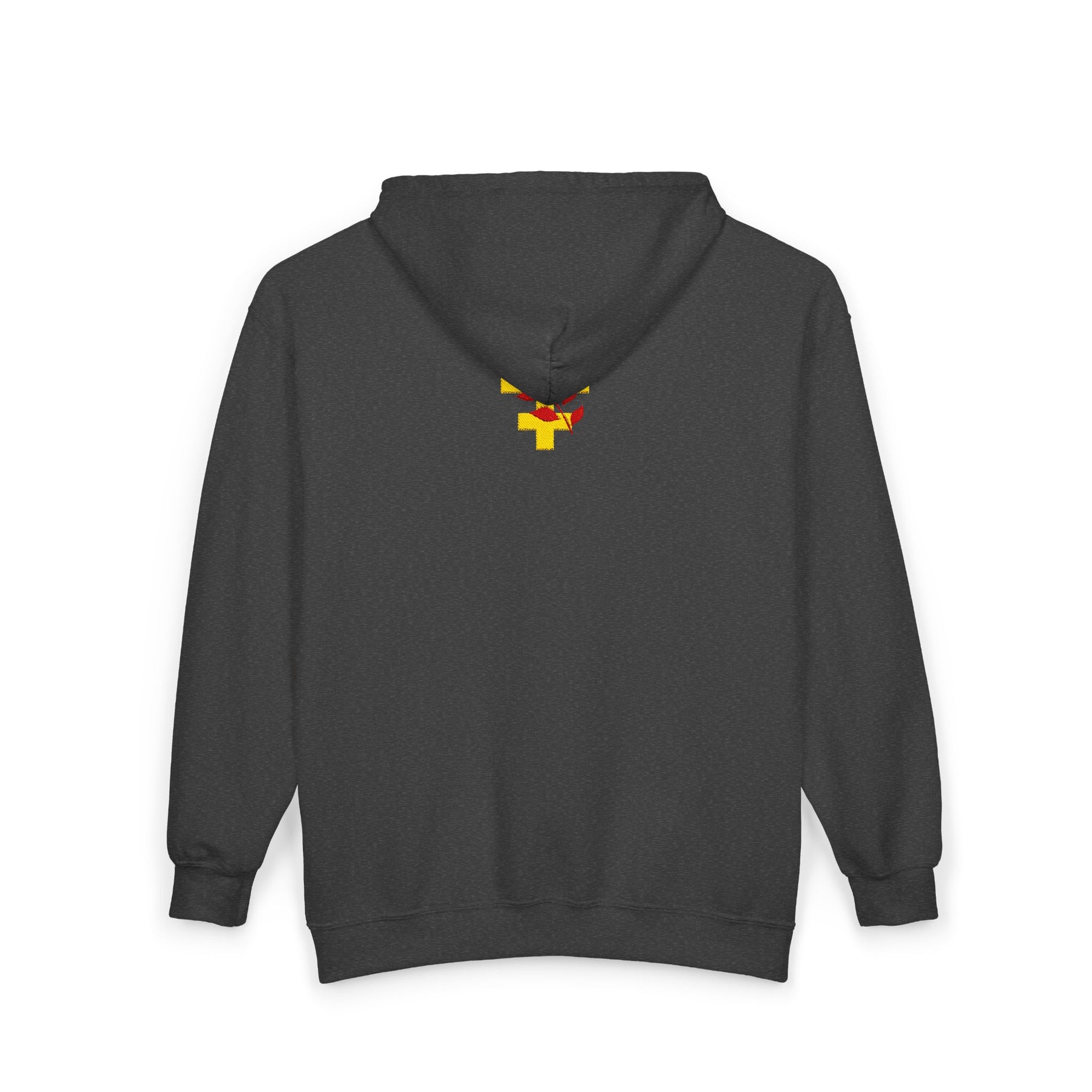 Red Branch of Eri Hoodie - Zip Up Jacket Front & Back Embroidery - Bricks Masons