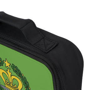 Order of the Amaranth Lunch Bag - Green Fully Insulated With Zipper Closure - Bricks Masons