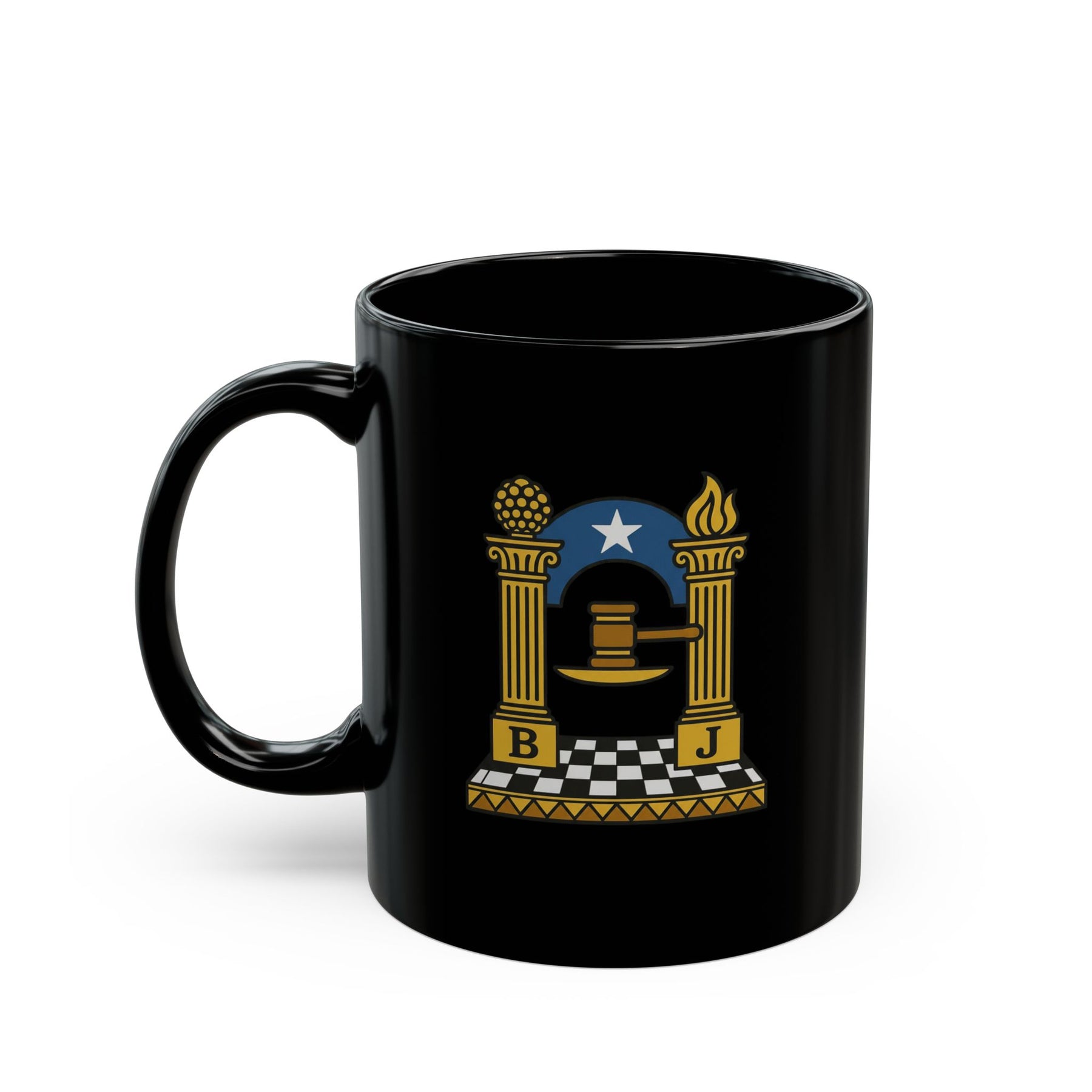 11oz Black Mug - Bricks Masons