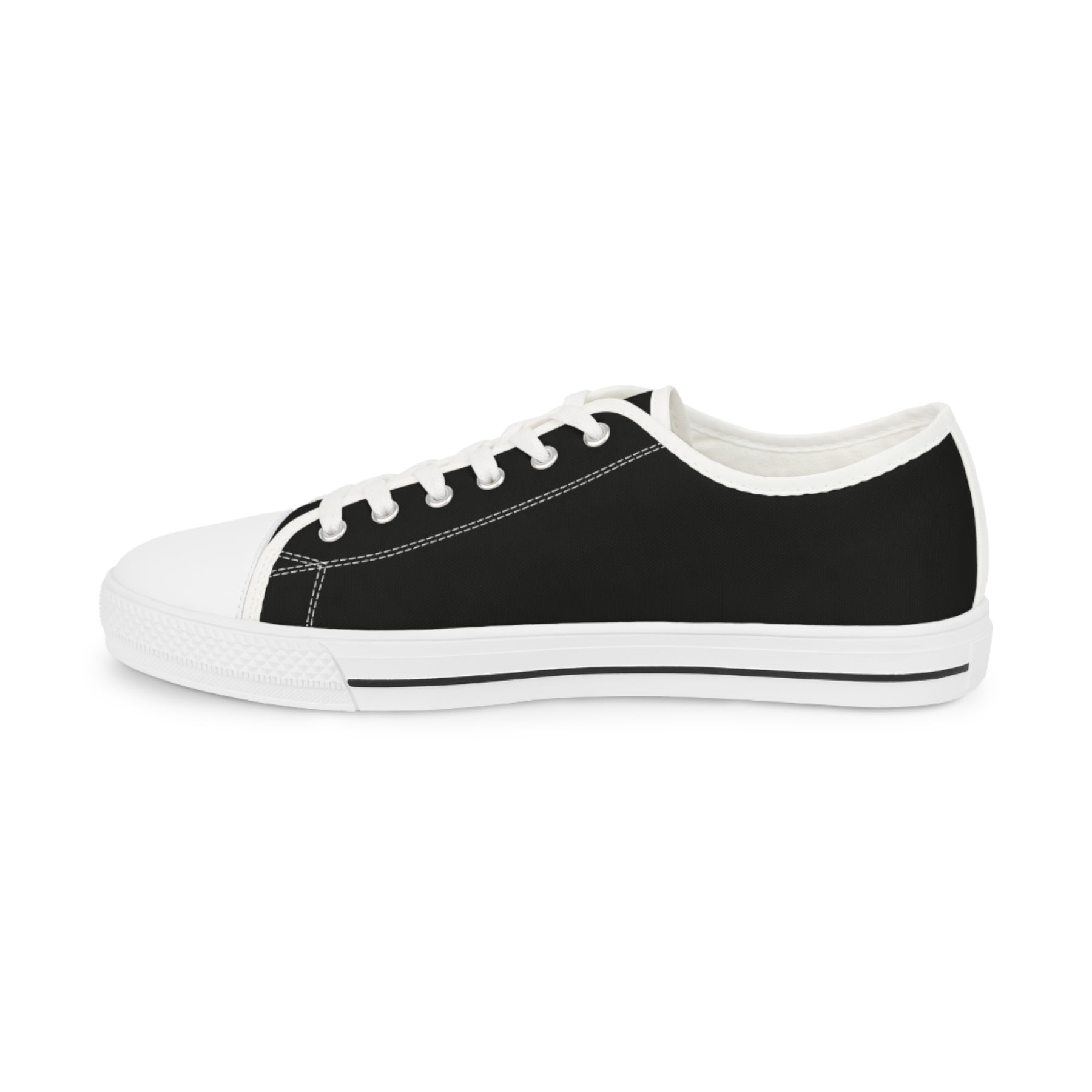 KYCH Sneaker - Low Top Sneaker Black & White Golden Emblem - Bricks Masons