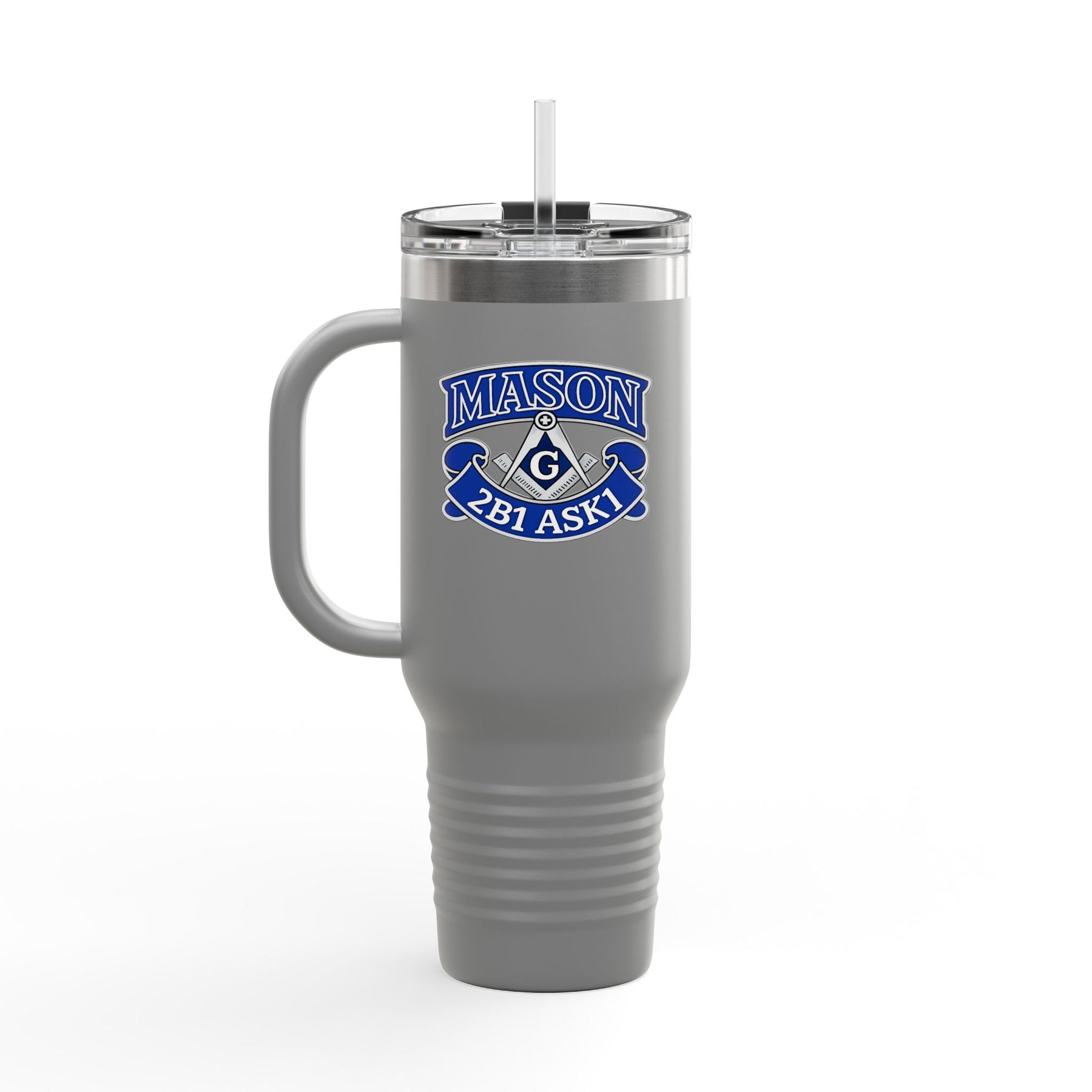 Master Mason Blue Lodge Ringneck Tumbler - 2B1 ASK1 mit Winkelmaß und Zirkel G