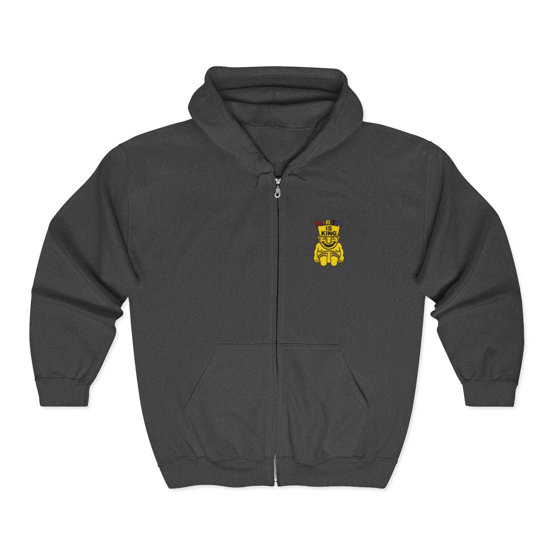 Royal Order of Jesters Hoodie - Zip Up Jacket with Emblem Embroidery - Bricks Masons