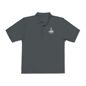 Master Mason Blue Lodge Canada Jurisdiction Polo Shirt - Embroidered S&C Various Colors - Bricks Masons