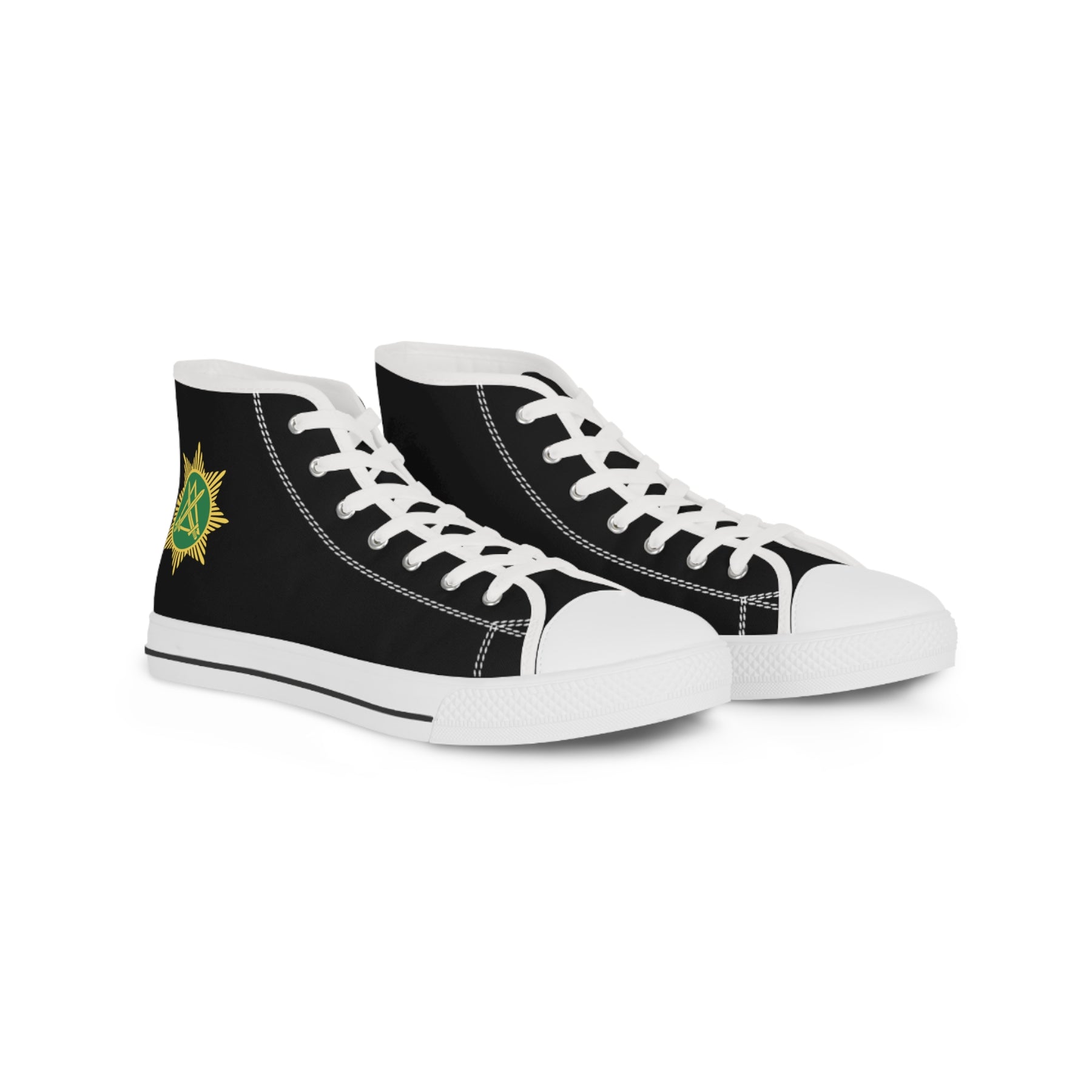 Knight Masons Sneaker - High Top Black & White - Bricks Masons
