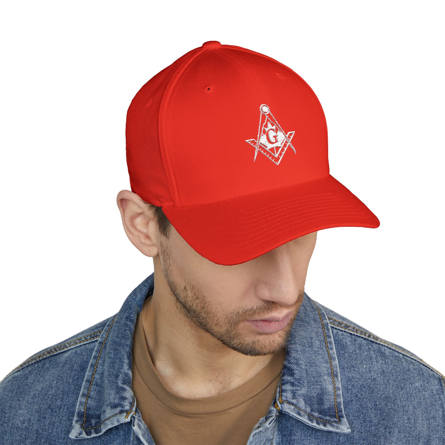 Master Mason Blue Lodge Canada Jurisdiction Baseball Cap - Embroidered Closed-Back Cap - Bricks Masons