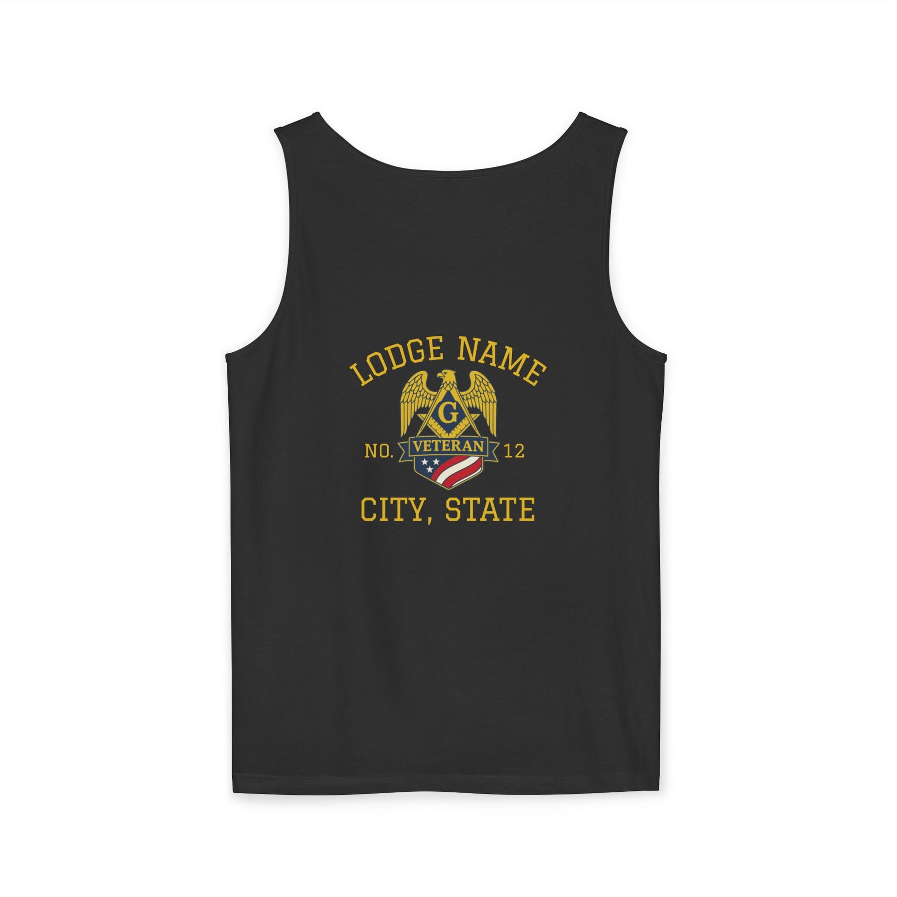 Master Mason Blue Lodge Tank Top - Personalizable Veteran Mason - Bricks Masons