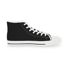 Allied Masonic Degrees Sneaker - High Top Black & White AMD White Emblem - Bricks Masons