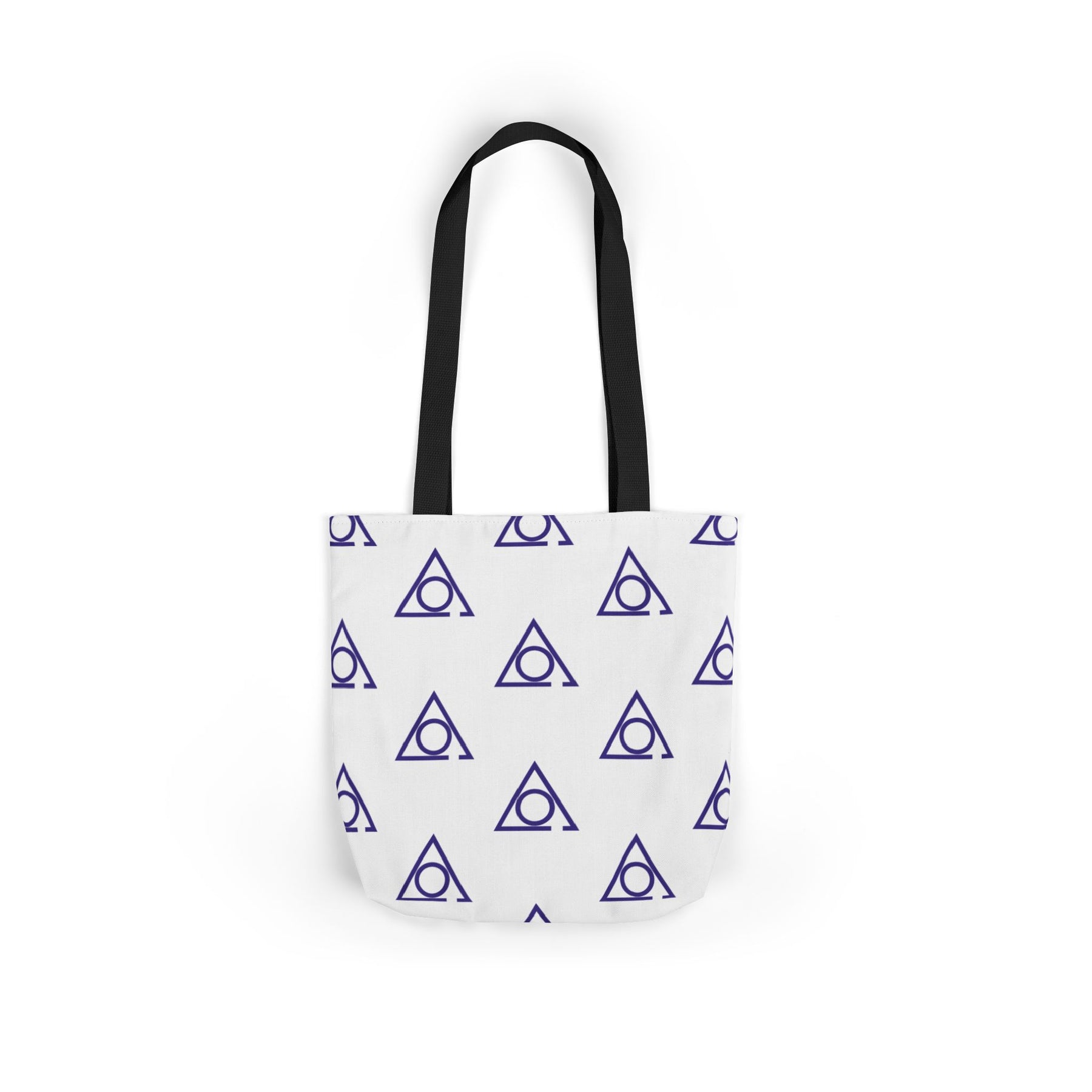 LOCOP Tote Bag - White & Purple Polyester - Bricks Masons