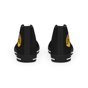 Royal Ark Mariner Sneaker - High Top Black & White Golden Emblem - Bricks Masons