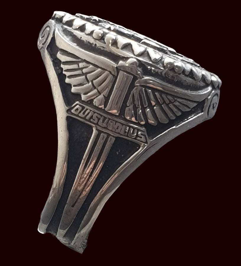 King Solomon's Signet Ring in Silver 1.5 cm 15 g Art 1579 - Bricks Masons