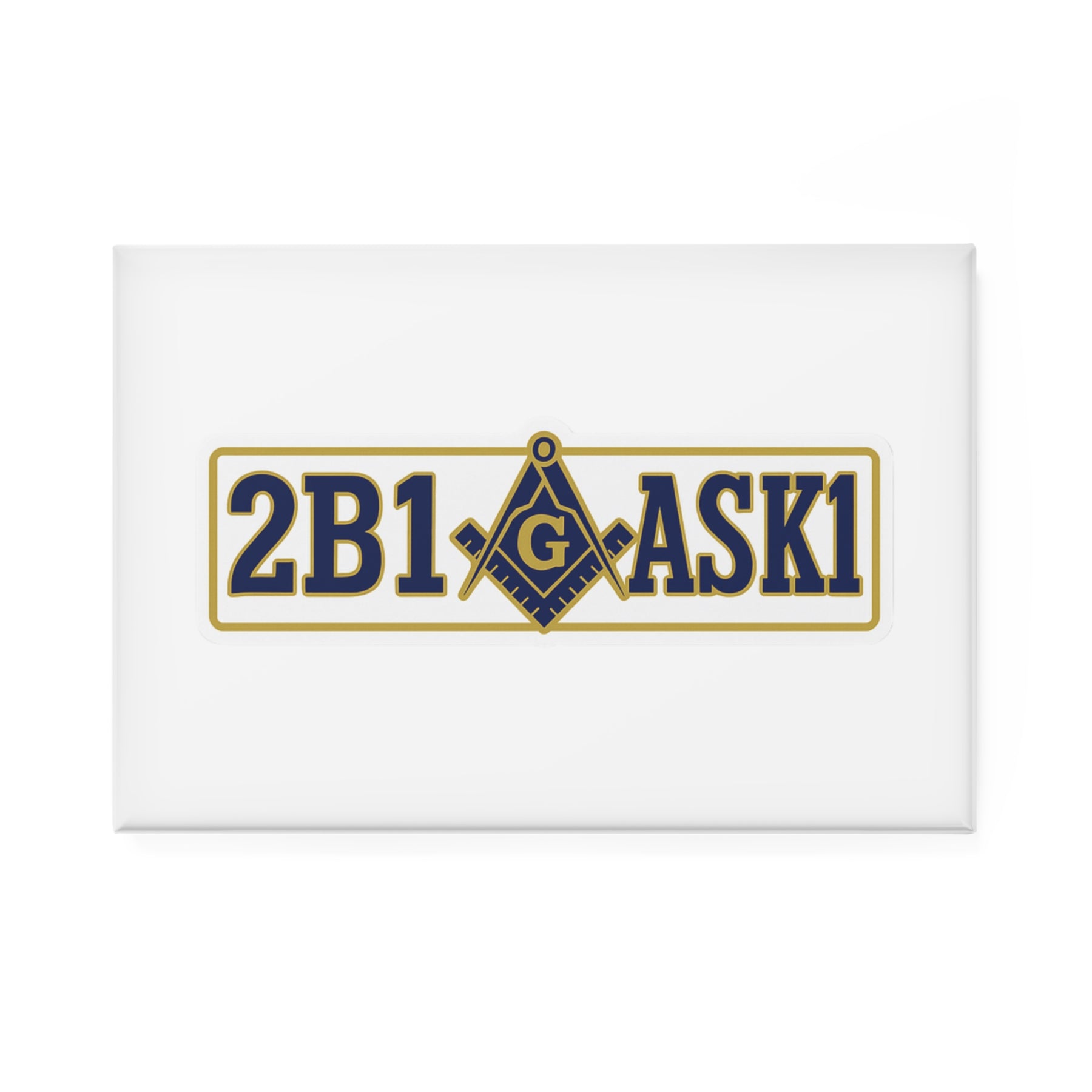 Master Mason Blue Lodge Magnet - 2B1ASK1 Design - Bricks Masons