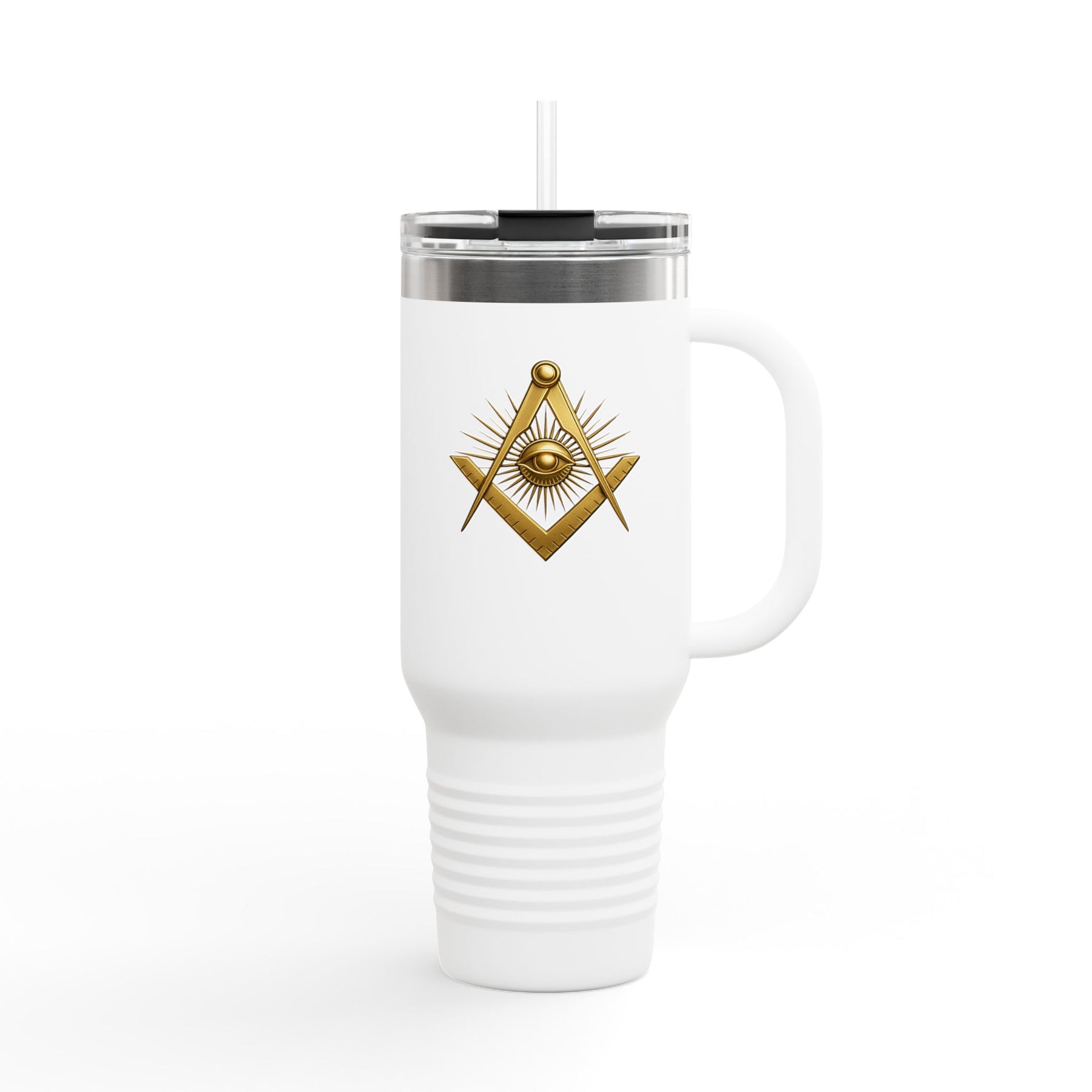 Master Mason Blue Lodge Ringneck Tumbler - Square & Compass with All-Seeing Eye