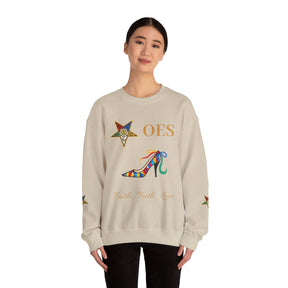 OES Sweatshirt - Faith Truth & Love with The Colorful Eastern Star - Bricks Masons
