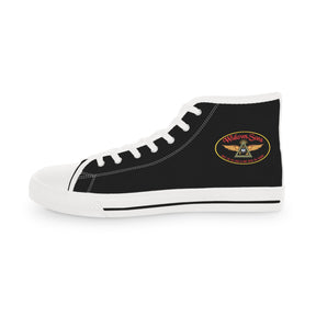 Widows Sons Sneaker - High Top Black & White Bikers Emblem - Bricks Masons