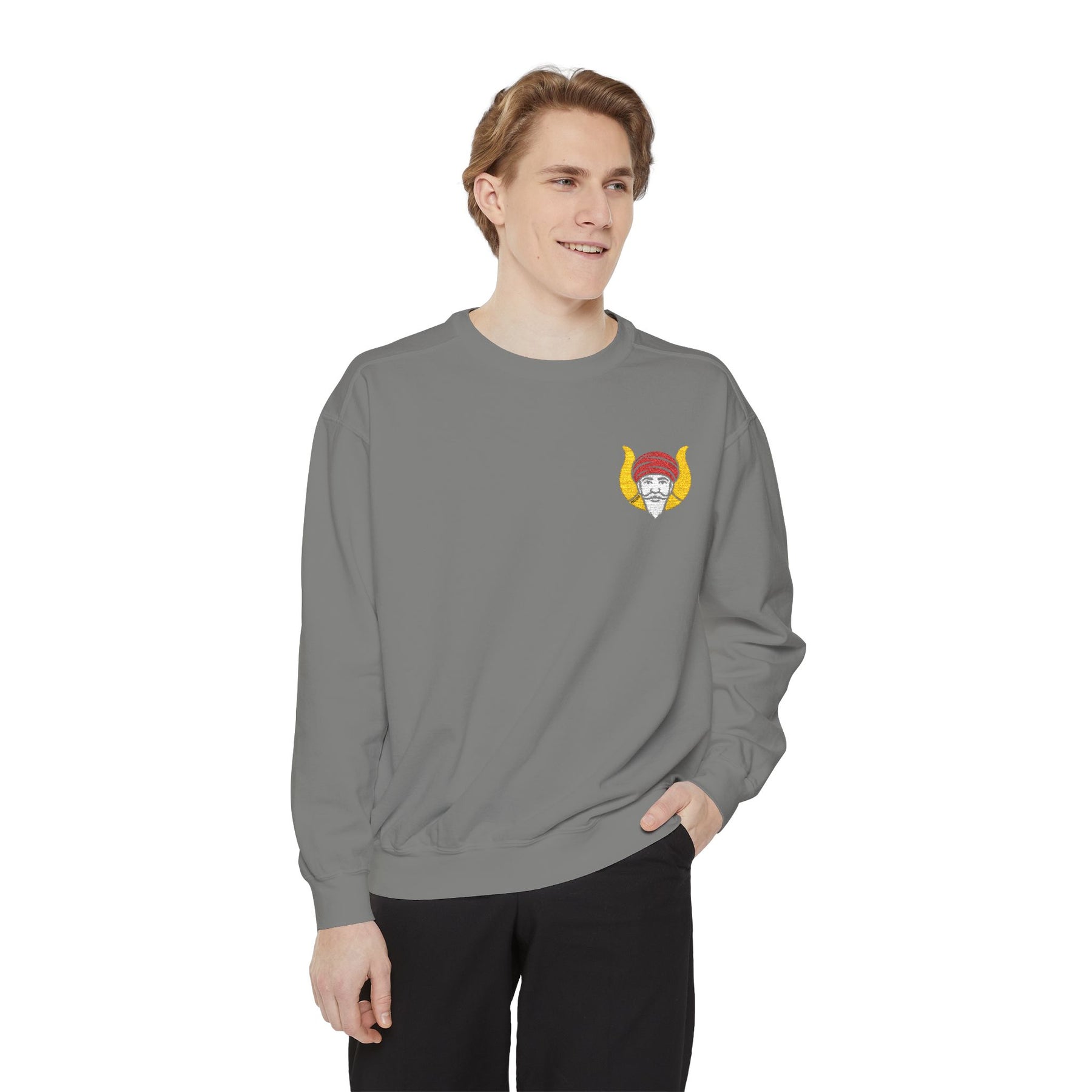 Grotto Sweatshirt - Embroidered Chest Emblem - Bricks Masons