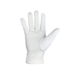 Knights of St. Andrew Scottish Rite Gloves - White Cotton with Green Borders