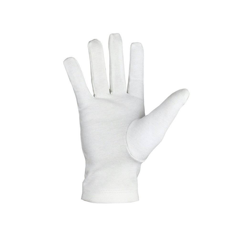 Royal Antediluvian Order of Buffaloes R.A.O.B. Gloves - White Cotton with Red & Black