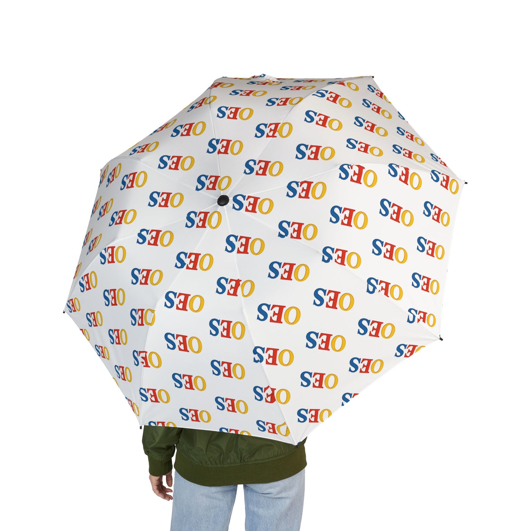 OES Umbrella - All-over OES lettering design - Bricks Masons