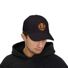Master Mason Blue Lodge Baseball Cap - Embroidered Firefighter Mason Dad Cap - Bricks Masons