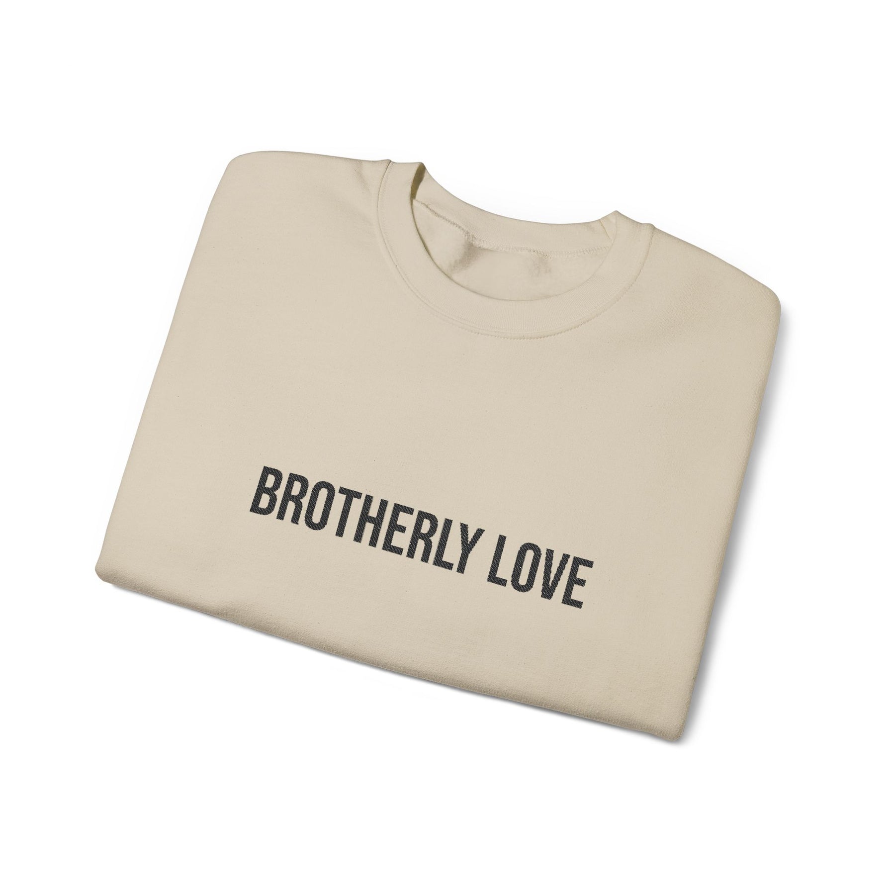 Master Mason Blue Lodge Sweatshirt - Brotherly Love Front & Sleeves Embroidery - Bricks Masons