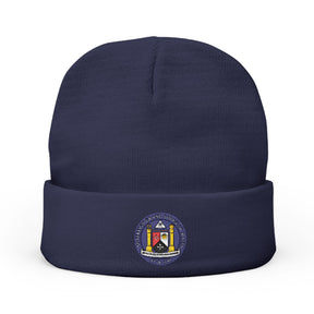 Malta Jurisdiction Beanie - Knit Embroidery Emblem - Bricks Masons